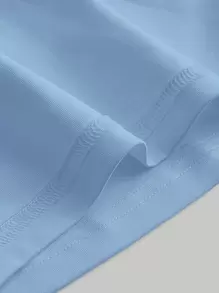 SHEIN MOD Twist Front Wide Strap Top - Baby Blue - View 3