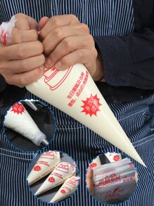 100 piezas/bolsa manga pastelera gruesa manga pastelera desechable crema - Multicolor - Ver 4