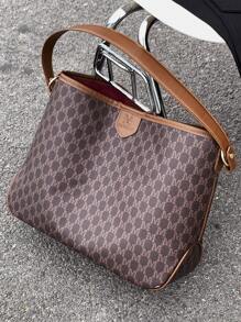 春秋经典时尚魅力轻奢欧美风情百搭四季购物旅行手提单肩包 - 彩色 - 查看 2