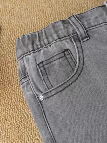 Ragazzo Tween Jeans tasca inclinata monocolore