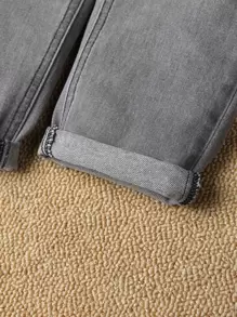 Ragazzo Tween Jeans tasca inclinata monocolore