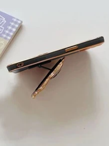 1 件宇航员设计突出手机握把，兼容 、Android 手机，生日、家人、朋友礼物，推拉式手机握把、手机支架、手机配件 - 黑色 - 查看 5