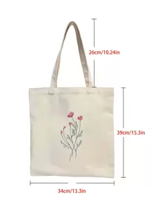 Túi mua sắm in hoa Túi đi học cho học sinh mới tốt nghiệp, nữ sinh tuổi teen, học sinh năm nhất, năm hai, năm ba & năm tư ở trường cao đẳng, đại học & trung học, hoàn hảo cho hoạt động ngoài trời, du lịch & trở lại trường, cặp đi học, sức chứa lớn, di động, dành cho nữ sinh viên đại học, nhân viên văn phòng, hoàn hảo cho công việc, trở lại trường, trường trung học cơ sở, trường trung học phổ thông, đại học, kỳ nghỉ, cặp đi học văn học & túi đựng sách cho phụ nữ hoặc học sinh, hoàn hảo cho sách, mua sắm, trở lại trường và hơn thế nữa, quà tặng ngày nhà giáo cho phụ nữ, quà tặng cho giáo viên - Màu be - Xem 4