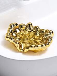 Cloud Design Soap Dish - Gold - View 3