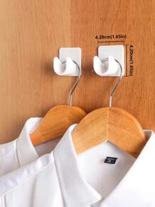 2pcs/4pcs/8pcs Plastic Wall Closet Shelving Decorations Decor Festival Decor Room Decor Home Decor Decor Bedroom Decor Dress Pants Shoes Jeans Boots Skirt - White - View 2