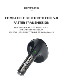 1入組藍牙耳機 - 黑色 - 查看 3