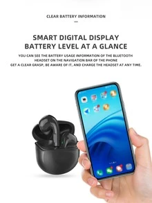 1入組藍牙耳機 - 黑色 - 查看 4