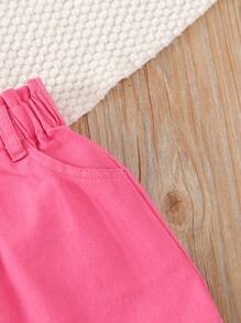 小女童紙袋腰牛仔半身裙