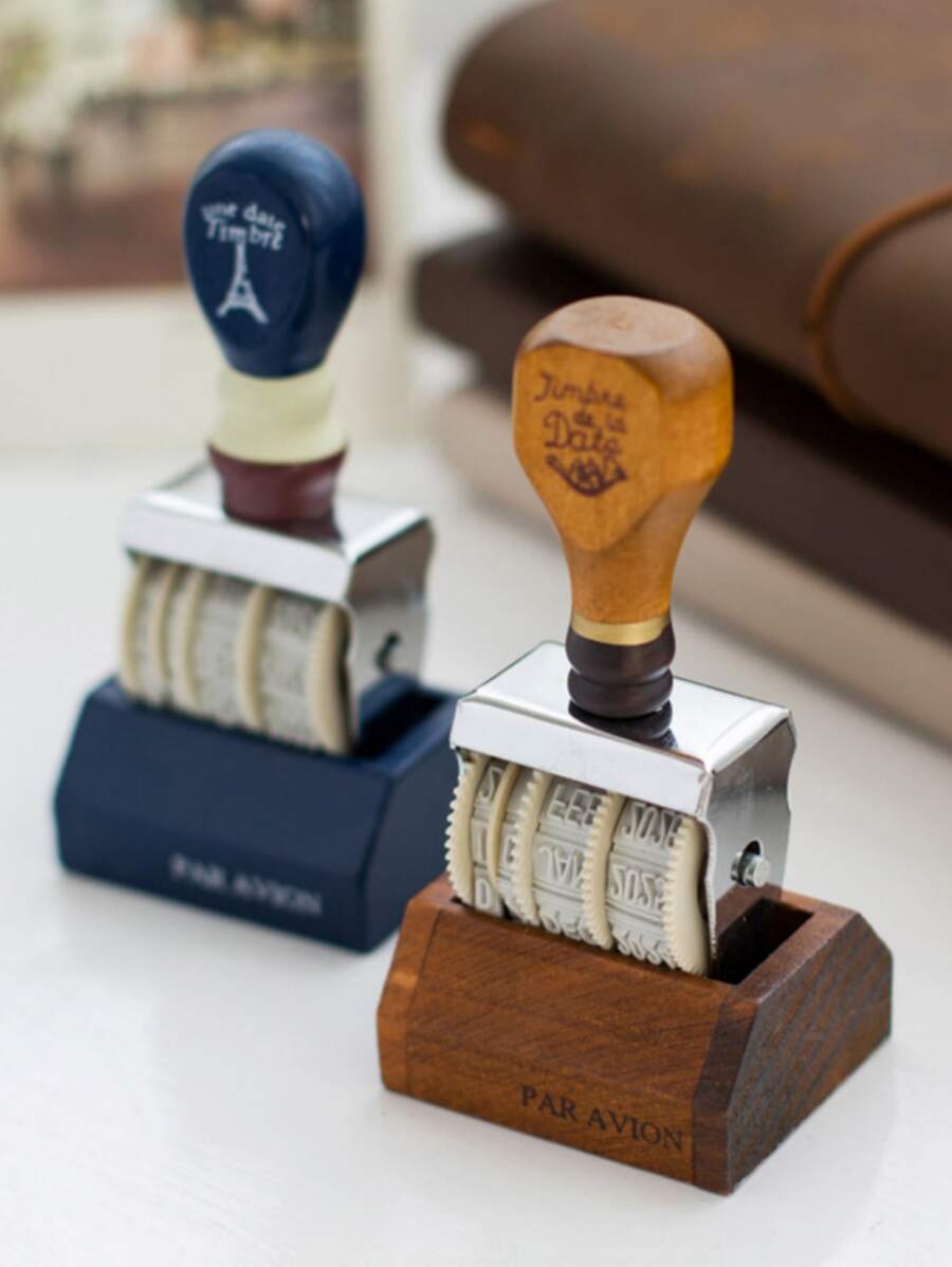 1pc Random Color Roller Stamp - Multicolor - View 1