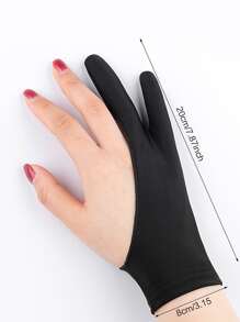 2 đôi Găng tay vẽ trơn - màu đen - Xem 2