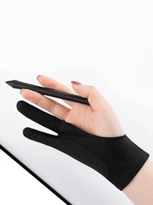 2 đôi Găng tay vẽ trơn - màu đen - Xem 3