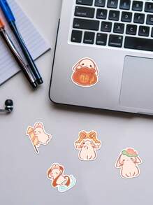 40Pcs Cute New Year Rabbit Sticker Back To School