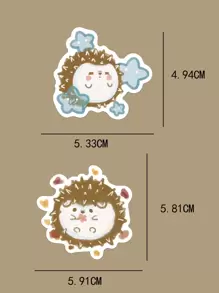 50 piezas Pegatina con estampado de dibujos animados - Multicolor - Ver 3