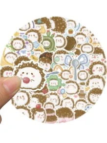 50 piezas Pegatina con estampado de dibujos animados - Multicolor - Ver 5