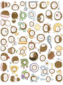 50 piezas Pegatina con estampado de dibujos animados - Multicolor - Ver 7