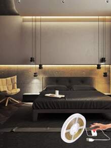 SHEIN BASIC LIVING 1件入智能感應LED燈條 - 黃色 - 查看 2