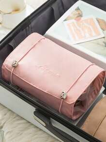 1個四合一網格大容量多功能化妝包，適用於女孩使用，可用作化妝包、化妝品袋、護膚品包、化妝品袋、旅行必備品、郵輪必備品、宿舍必備品、婚禮伴娘禮物、母親禮物、生日禮物、朋友和老師禮物、家居裝飾、浴室客廳臥室裝飾、浴室組織、珠寶組織、唇油組織、指甲油組織、儲物化妝組織、化妝箱 - 粉色 - 查看 1