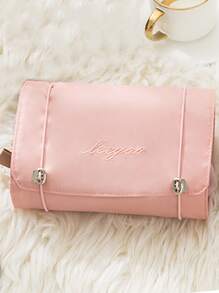 1個四合一網格大容量多功能化妝包，適用於女孩使用，可用作化妝包、化妝品袋、護膚品包、化妝品袋、旅行必備品、郵輪必備品、宿舍必備品、婚禮伴娘禮物、母親禮物、生日禮物、朋友和老師禮物、家居裝飾、浴室客廳臥室裝飾、浴室組織、珠寶組織、唇油組織、指甲油組織、儲物化妝組織、化妝箱 - 粉色 - 查看 4