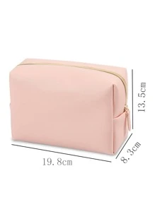 1个女士八角形化妆包旅行便携洗漱包，可爱防水方形收纳包化妆包护肤包洗漱包收纳袋，旅行必备邮轮必备宿舍必备，婚礼伴娘礼物，妈妈礼物，生日礼物，送给朋友和老师的礼物，家居装饰，浴室客厅床边化妆品收纳包，指甲油收纳包，化妆包，旅行必备 - 粉色 - 查看 3