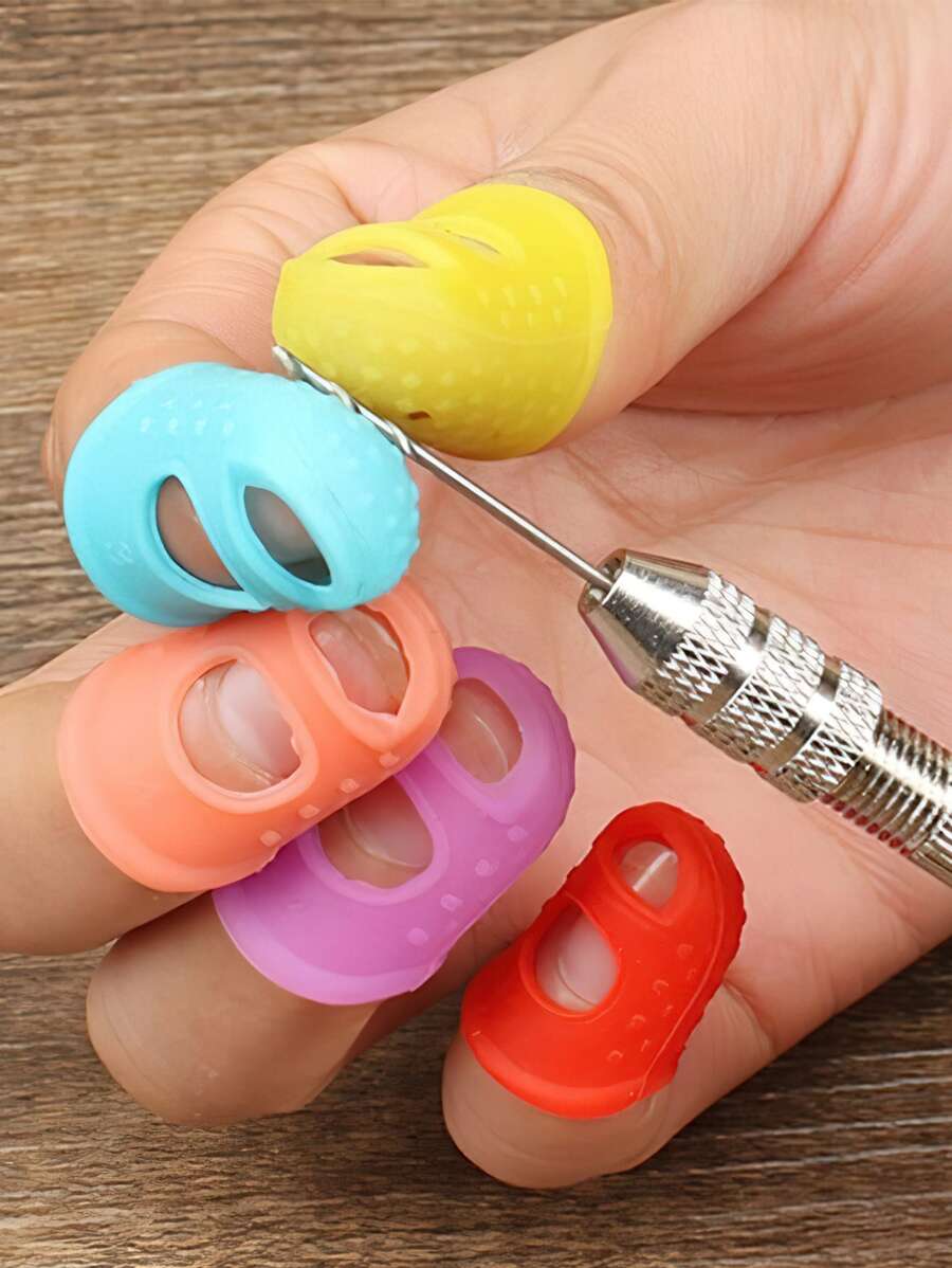 2入組手指頂針套防燙矽膠手套 - 彩色 - 查看 1