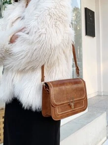 New Arrival Mini Fashionable Casual Metal Lock Shoulder Crossbody Bag For Women, Red