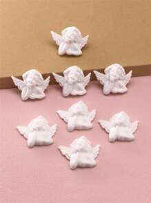 8pcs Angel Shaped DIY Hair Accessory - White - View 1