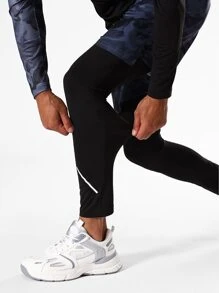 Men Contrast Camo Sleeve Sports Sets, Athletic Suit, Tracksuit - Multicolor - View 7