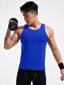 Manfinity Sport Corelite Hombres Top tank deportivo unicolor - azul real - Ver 1