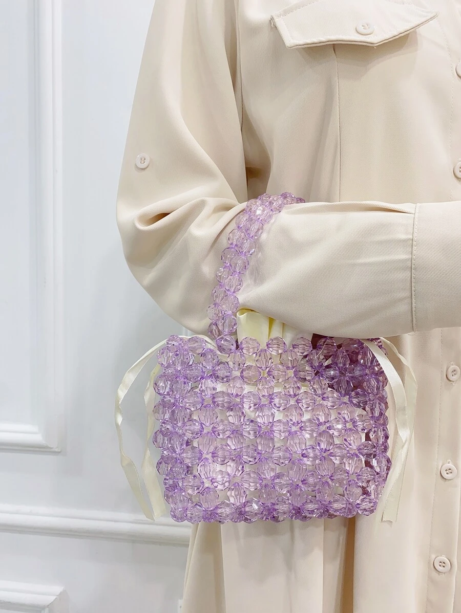 Bolso cartera mini con cuenta con bolsa interior - Púrpura malva - Ver 1