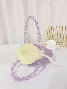 Bolso cartera mini con cuenta con bolsa interior - Púrpura malva - Ver 5