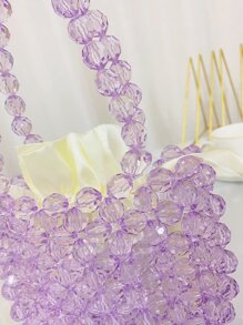 Bolso cartera mini con cuenta con bolsa interior - Púrpura malva - Ver 6