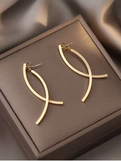 Geometric Decor Earring Jackets