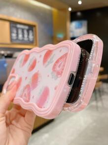 Funda para móvil con patrón de fresa - transparente - Ver 2