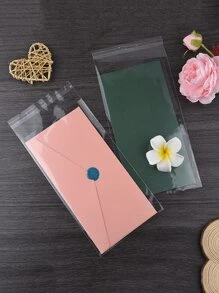 100 piezas de bolsas de regalo transparentes, bolsas autoadhesivas transparentes para 8.6*4 pulgadas/3.1*4.1 pulgadas, decoraciones para fiestas de cumpleaños, envoltura de regalos, despedida de soltera, boda, despedida de soltera, novia, decoraciones para fiestas de cumpleaños, regalos propuesta a damas de honor, decoración de boda, ducha nupcial Día de San Valentín - transparente - Ver 2