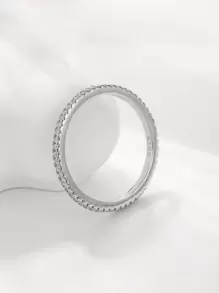 ELSEDES 鑲有鑽石裝飾的銀色女士婚戒,用於婚禮和訂婚的精細珠寶飾品