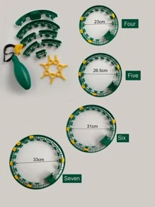 1 vòng tập thể dục hai tông màu - Màu xanh lá cây đậm - Xem 4