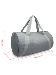 1pc Minimalist Training Bag - Grey - View 4