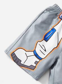 SHEIN 男孩宇航員印花睡衣套裝 - 彩色 - 查看 2