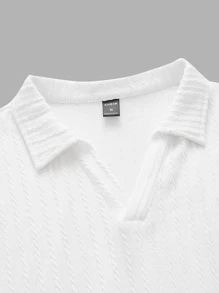 Manfinity RebelGame Men Solid Polo Shirt - White - View 5