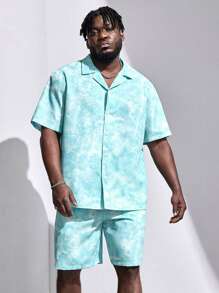 EASEVO 男士紮染襯衫和短褲