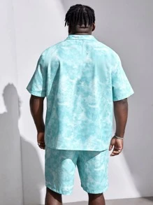 EASEVO 男士紮染襯衫和短褲