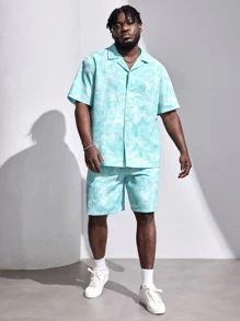 EASEVO 男士紮染襯衫和短褲