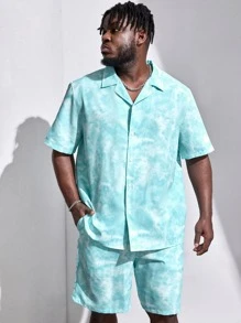 EASEVO 男士紮染襯衫和短褲