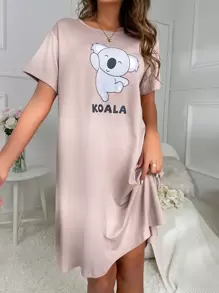 卡通字母图案睡衣