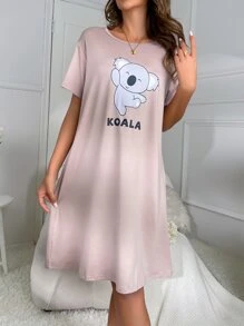 卡通字母图案睡衣