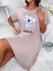 卡通字母图案睡衣