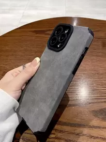 苹果 Y2K 心形图案手机壳适用于 11、 13、Galaxy A52 防水防震防摔防刮 - 灰色 - 查看 3