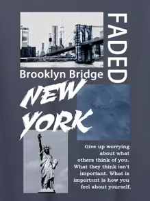 Manfinity Homme Men T-Shirts Fit Crew Neck Short Sleeve Graphic Tee Street - Dark Grey - View 7