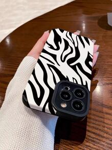 Zebra Striped Phone Case - Grey - View 2