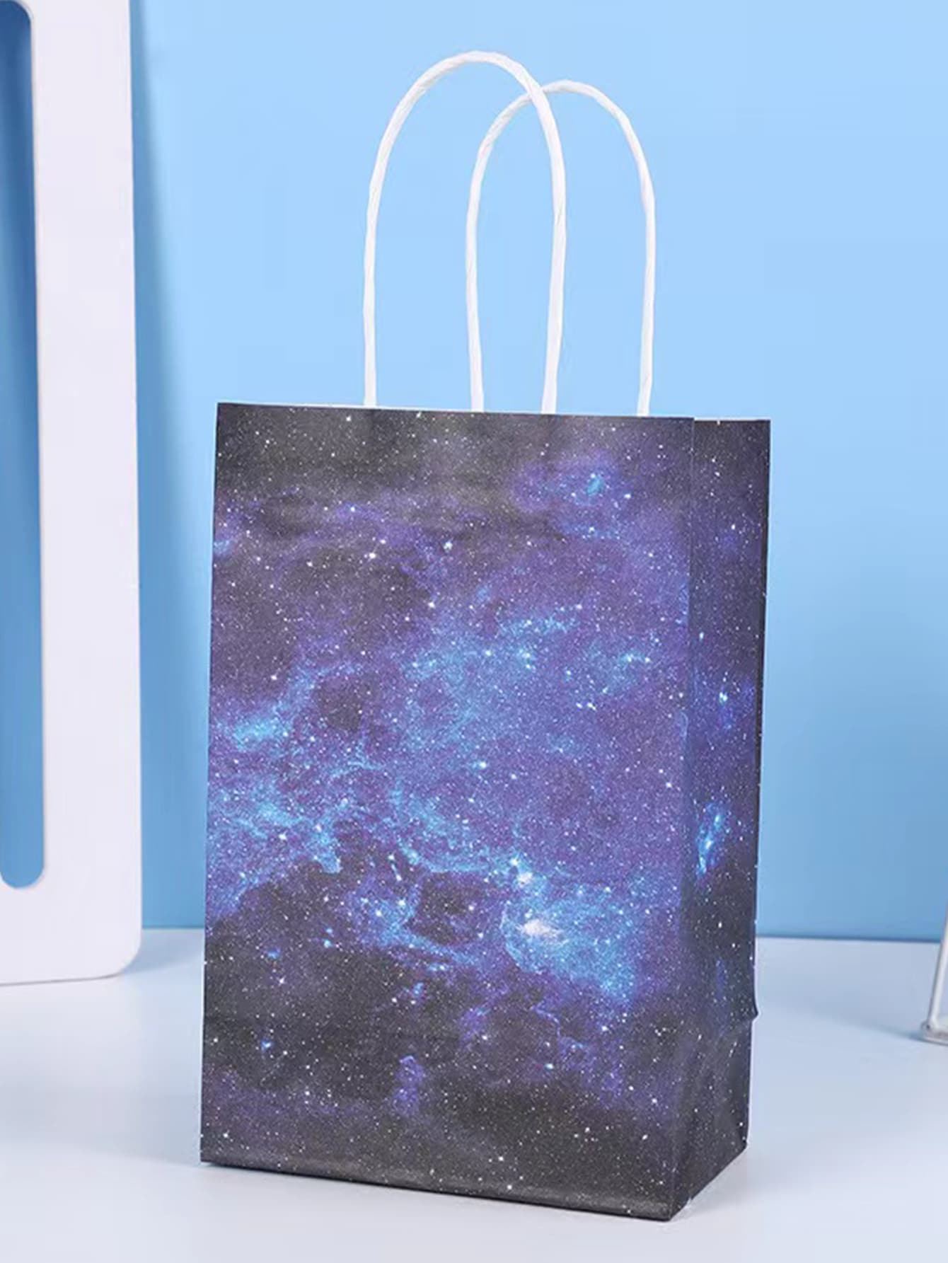 1pc Galaxy Print Gift Bag - Multicolor - View 1